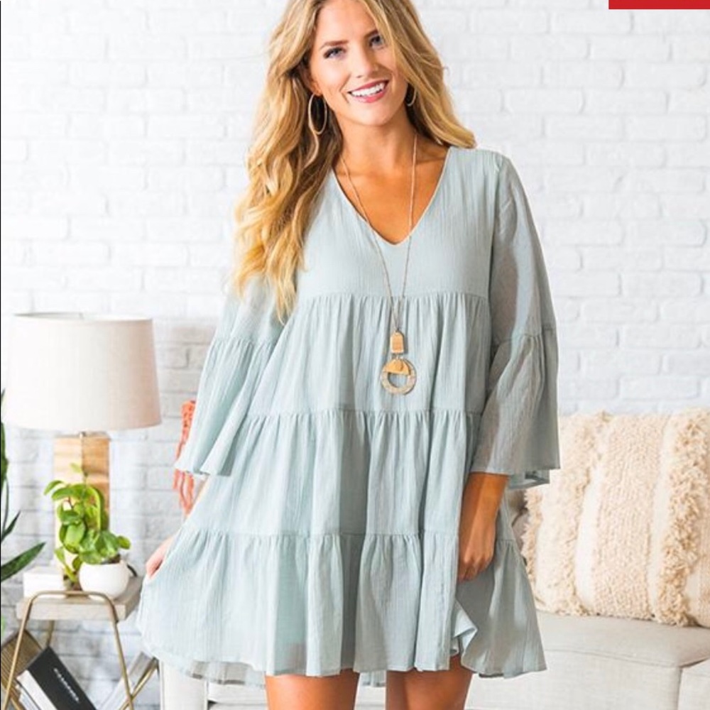 Mint Babydoll Dress